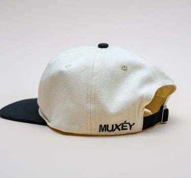 Embroidered logo cap - Cream & Black